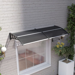 Outsunny Door Canopy Awning Outdoor Window Rain Shelter for Door 196 x 75cm