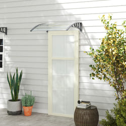 Outsunny Door Canopy Awning Outdoor Window Rain Shelter for Door 100 x 75cm