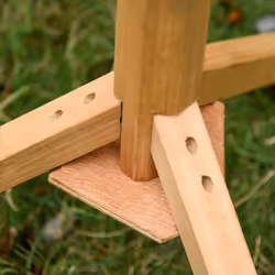 PawHut Wooden Bird Feeder Stand for Garden Backyard Decorative Pre-cut Natural - Additional view 7