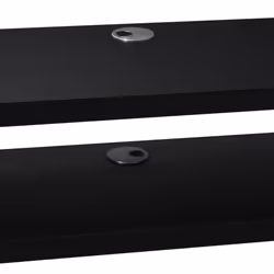HOMCOM Wall Mounted Media Console Floating TV Stand with Shelf Black - Additional view 5