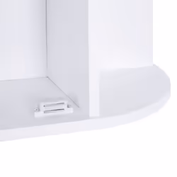 HOMCOM Wall Mounted Bathroom Cabinet w/ Mirror Single Door Storage Shelves - Additional view 8