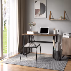 HOMCOM Industrial Writing Desk Laptop Table Home Office Study Workstation