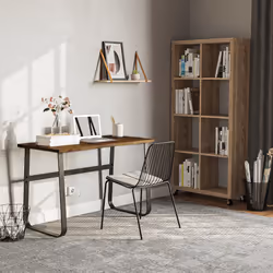 HOMCOM Industrial Writing Desk Laptop Table Home Office Study Workstation