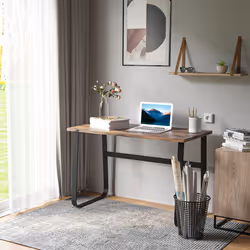 HOMCOM Industrial Writing Desk Laptop Table Home Office Study Workstation - Additional view 5