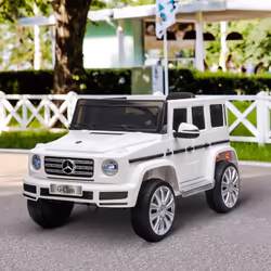 HOMCOM Mercedes Benz G500 12V Kids Electric Ride On Car w/ Remote Control White - Additional view 10