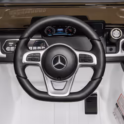 HOMCOM Mercedes Benz G500 12V Kids Electric Ride On Car w/ Remote Control White - Additional view 7