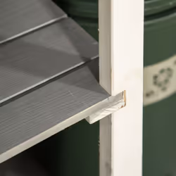 Outsunny Garden Shed Outdoor Tool Storage w/ 2 Shelve 75 x 56 x115cm Grey - Additional view 4