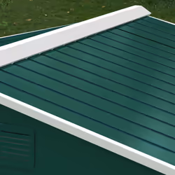 Outsunny 8 x 6ft Garden Storage Shed with Double Sliding Door Outdoor Green - Additional view 5