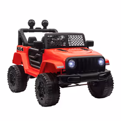 HOMCOM 12V Kids Electric Ride On Car Truck Off-road Toy W/ Remote Control Red
