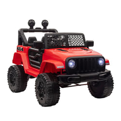 HOMCOM 12V Kids Electric Ride On Car Truck Off-road Toy W/ Remote Control Red