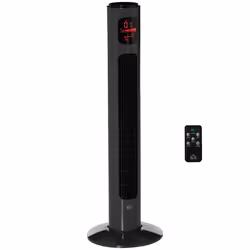 HOMCOM 38 Inch Tower Fan with 70 Oscillation 3 Speed and 3 Mode Indoor Grey