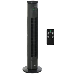 HOMCOM 30" LED Tower Fan with 70 Oscillation Remote Controller Grey