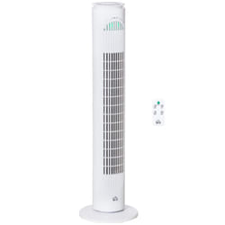 HOMCOM 30" LED Tower Fan with 70 Oscillation Remote Controller White