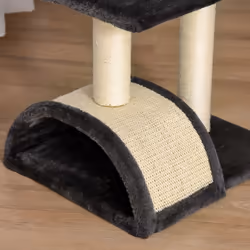 PawHut 72cm Cat Tree Climbing Tower with Sisal Scratching Post - Black - Additional view 7