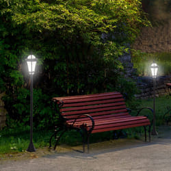 Outsunny 2 PCS LED Garden Lights Lamp Solar Powered Lantern Auto Switch Patio