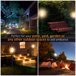 Outsunny 2 PCS LED Garden Lights Lamp Solar Powered Lantern Auto Switch Patio - Additional view 6