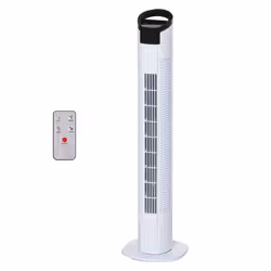 HOMCOM 31'' 3-Speed LED Tower Fan With Remote Controller