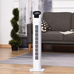 HOMCOM 31'' 3-Speed LED Tower Fan With Remote Controller