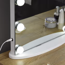 HOMCOM Hollywood Makeup Mirror with Led Light Dimmer Cosmetic Beauty Stage - Additional view 6
