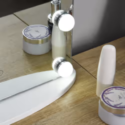 HOMCOM Hollywood Makeup Mirror with Led Light Dimmer Cosmetic Beauty Stage - Additional view 7