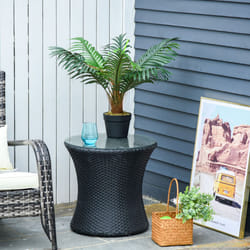 Outsunny 60cm/2FT Artificial Palm Tree Fake Plant in Pot Indoor Outdoor DÃ©cor