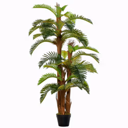 Outsunny Artificial Palm Plant Fake Tree for Home Office, 150cm - Additional view 6