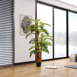 Outsunny Artificial Palm Plant Fake Tree for Home Office, 150cm - Additional view 8