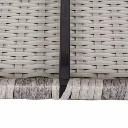 Outsunny Rattan Corner Sofa Garden Rattan Furniture Single Sofa Chair Light Grey - Additional view 6