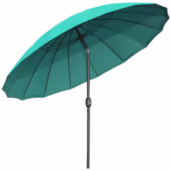 Outsunny 2.5m Round Curved Adjustable Parasol Sun Umbrella Metal Pole Green - Additional view 8