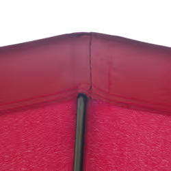 Outsunny 2.5m Round Curved Adjustable Parasol Sun Umbrella Metal Pole Red - Additional view 5
