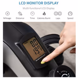 HOMCOM Mini Exercise Bike with 8 Levels Magnetic Resistance