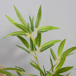 Outsunny Set of 2 120cm/4FT Artificial Bamboo Trees Plant w/ Pot Indoor Outdoor