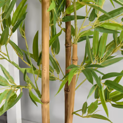 Outsunny Set of 2 120cm/4FT Artificial Bamboo Trees Plant w/ Pot Indoor Outdoor - Additional view 6
