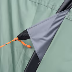 Outsunny Camping Tent Dome Pop-up Tent  with Windows for 4-5 Person Dark Green