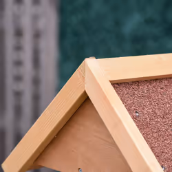 PawHut Wooden Bird Feeder w/ Cross-shaped Support Feet Weather Resistant Roof - Additional view 6