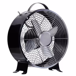 HOMCOM 2-Speed Electric Fan with Safe Guard Anti-Slip Foot Pads Black