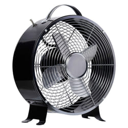 HOMCOM 2-Speed Electric Fan with Safe Guard Anti-Slip Foot Pads Black