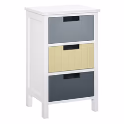 HOMCOM 3 Drawer Colourful Storage Cabinet Tower Dresser Chest Organiser Home - Additional view 7