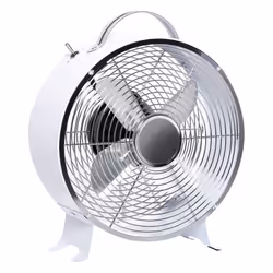 HOMCOM 26cm White 2-Speed Electric Fan With Safe Guard