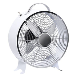 HOMCOM 26cm White 2-Speed Electric Fan With Safe Guard
