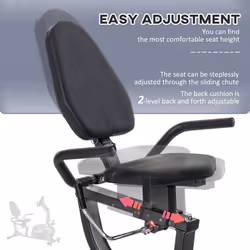 HOMCOM Exercise Training Stationary Cycling Bike w/ LCD Monitor & Pad Holder - Additional view 4