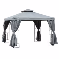 Outsunny 3 x 3m Garden Metal Gazebo Sun Shade Shelter Outdoor Party Tent - Additional view 8