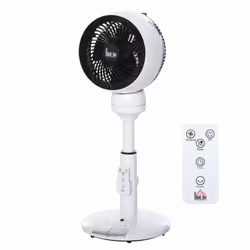 HOMCOM 28" 9-Mode Adjustable Fan With Remote Controller