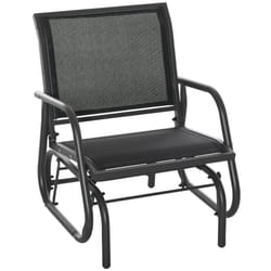 Outsunny Outdoor Gliding Swing Chair Garden Seat w/ Mesh Seat