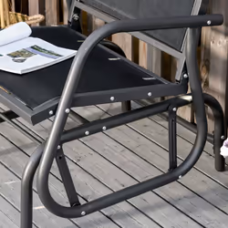 Outsunny Outdoor Gliding Swing Chair Garden Seat w/ Mesh Seat - Additional view 7