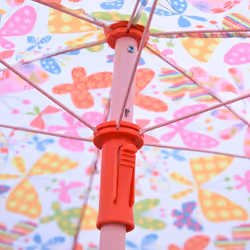 Outsunny Kids Folding Picnic Table Chair Set Butterfly Pattern Outdoor Parasol - Additional view 5