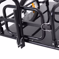 HOMCOM Folding Bicycle Cargo Storage Cart and Luggage Trailer with Hitch - Additional view 6