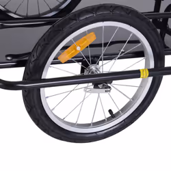 HOMCOM Folding Bicycle Cargo Storage Cart and Luggage Trailer with Hitch - Additional view 7