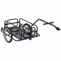 HOMCOM Folding Bicycle Cargo Storage Cart and Luggage Trailer with Hitch - Additional view 8