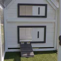 PawHut Wooden Chicken Coop Hen House Enclosure Garden with Ramp Run Nesting Box - Additional view 6